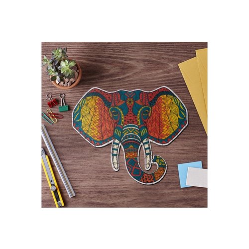 Wizardi Wizardi Houten Puzzel Elephant Totum