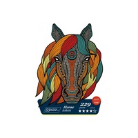 Wizardi Houten Puzzel Horse Totum