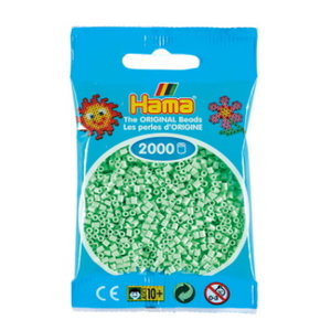 Hama Hama mini strijkkralen 2000 st Mint Pastel nr 98
