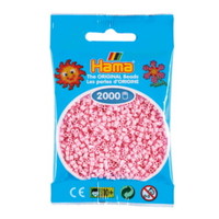 Hama mini strijkkralen 2000 st Pastel Roze nr 95