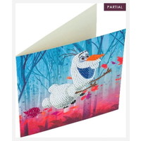 Crystal Art Diamond Painting Kaart Frozen Olaf