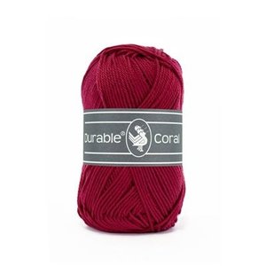 Durable Durable Coral Katoen 50 gram Bordeaux 222