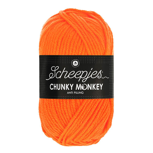 Scheepjeswol Scheepjes Chunky Monkey 100 gram 1256 Neon Orange