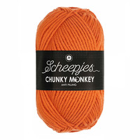 Scheepjes Chunky Monkey 100 gram 1711 Deep Orange