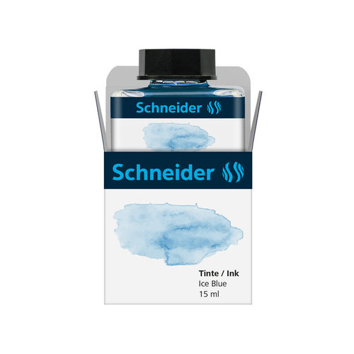 Schneider Inktpotje Schneider 15ml IJsblauw zowel vulpen als rollerball