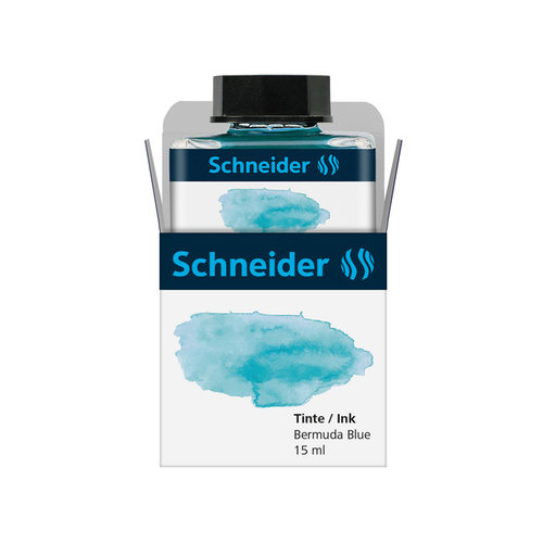 Schneider Inktpotje Schneider 15ml bermudablauw zowel vulpen als rollerball