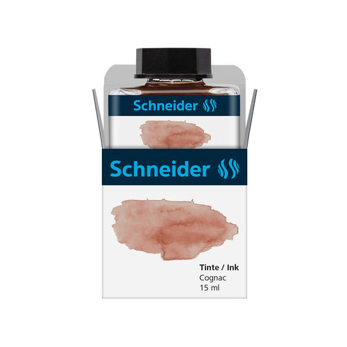 Schneider Inktpotje Schneider 15ml Cognac zowel vulpen als rollerball