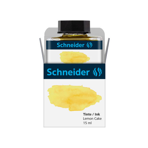 Schneider Inktpotje Schneider 15ml Lemon Cake zowel vulpen als rollerball