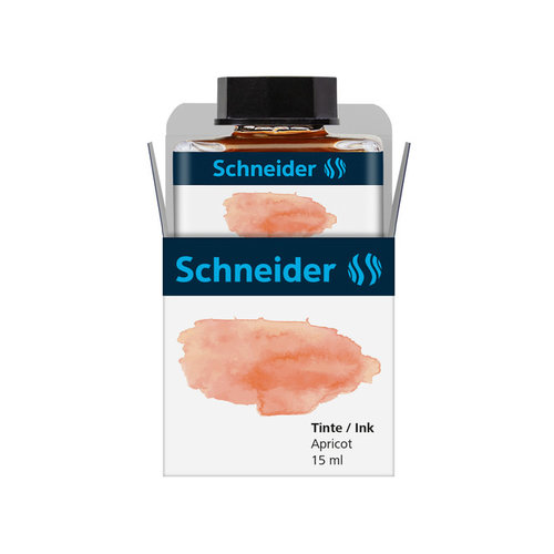 Schneider Inktpotje Schneider 15ml Abrikoos zowel vulpen als rollerball