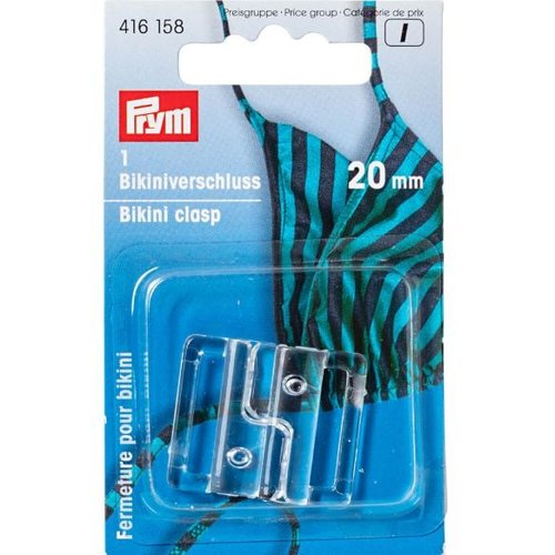 Prym Prym Bikinisluiting Haak 20mm transparant