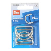 Prym D-Ringen 30mm Zilver 4 stuks