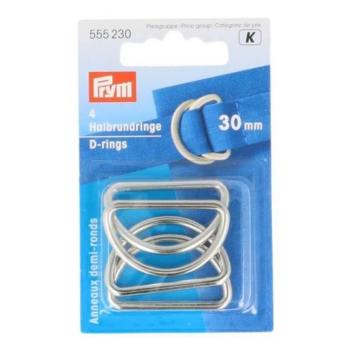 Prym Prym D-Ringen 30mm Zilver 4 stuks