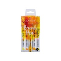 Ecoline Set van 5 Brush Pens -  Geel