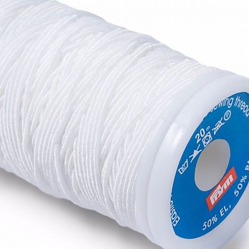 Prym Prym Elastisch Naaigaren 0,5mm Wit 20 meter