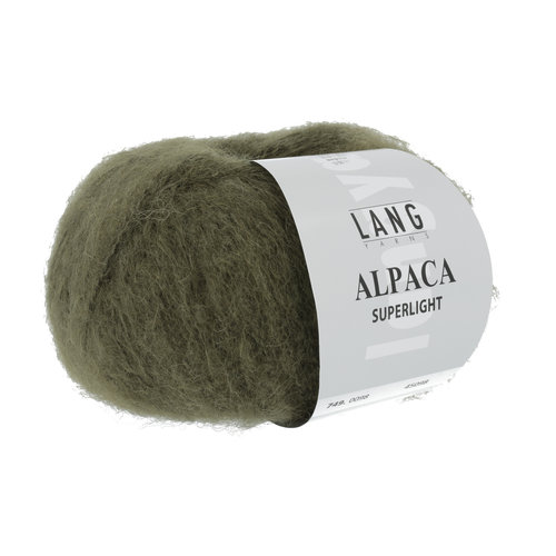 Lang Yarns Lang Yarns Alpaca Superlight Olive Dunkel 25 gram nr 98