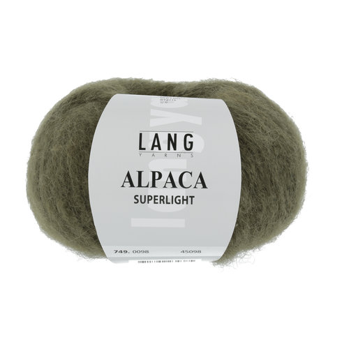 Lang Yarns Lang Yarns Alpaca Superlight Olive Dunkel 25 gram nr 98