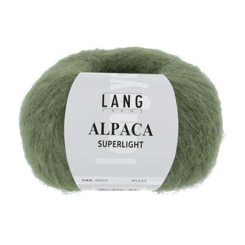 Lang Yarns Lang Yarns Alpaca Superlight Olive 25 gram nr 97 Lang Yarns Lang Yarns Alpaca Superlight Olive 25 gram nr 97