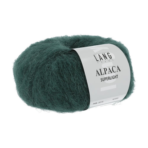 Lang Yarns Lang Yarns Alpaca Superlight Donkergroen 25 gram nr 18