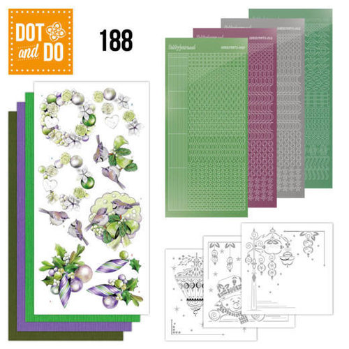 Hobbydots Dot and Do 188 - Jeanine's Art - Purple Christmas Baubles