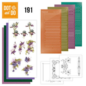 Hobbydots Dot and Do 191 - Precious Marieke - Pretty Flowers - Purple Flowers