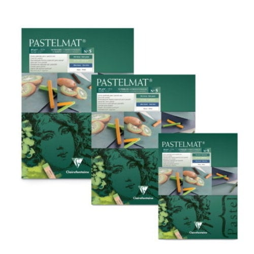 Clairefontaine Pastelmat nr 5 360 grams 12 vel in 4 kleuren voor droge pastels