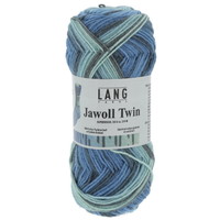 Lang Yarns Jawoll Twin 0514 Blauw Gemêleerd