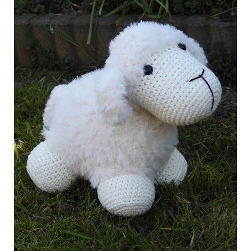 Funny's Haken Haakpakket Funny Furry Sheep Soft ivoor