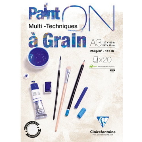 Clairefontaine Clairefontaine Paint On A Grain 250 gram 20 vel Multi Media
