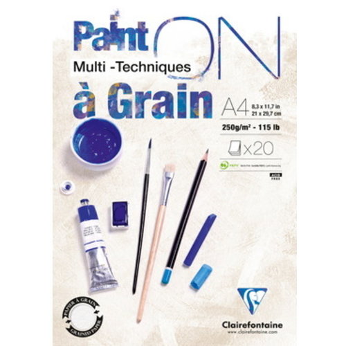 Clairefontaine Clairefontaine Paint On A Grain 250 gram 20 vel Multi Media