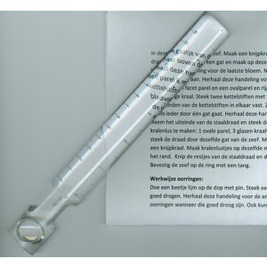 Hobby & Crafting Fun Vergrootglas liniaal 26 cm Hobby & Crafting Fun Vergrootglas liniaal 26 cm