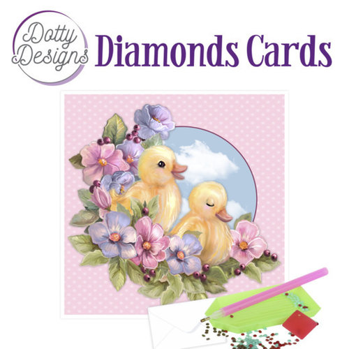 Dotty Designs   Dotty Design Diamond Painting Kaart Eendjes