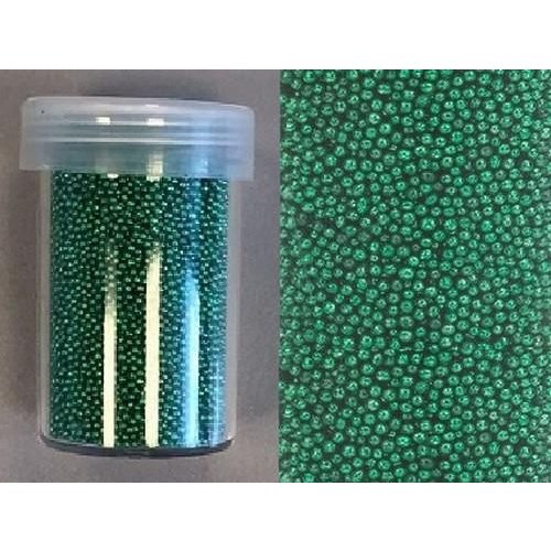 Mini pearls 0,8-1,0 mm groen 22 gram zonder gat