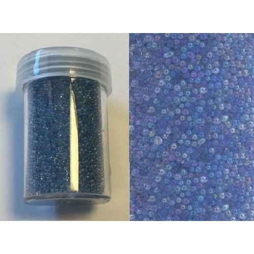 Mini pearls 0,8-1,0mm blauw 22 gram zonder gat