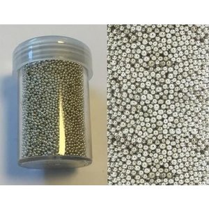 Hobby & Crafting Fun Mini pearls 0,8-1,0 mm zilver 22 gram