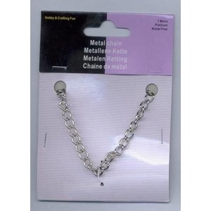 Hobby & Crafting Fun Metalen ketting zilverkleur 5,5 mm 1 meter