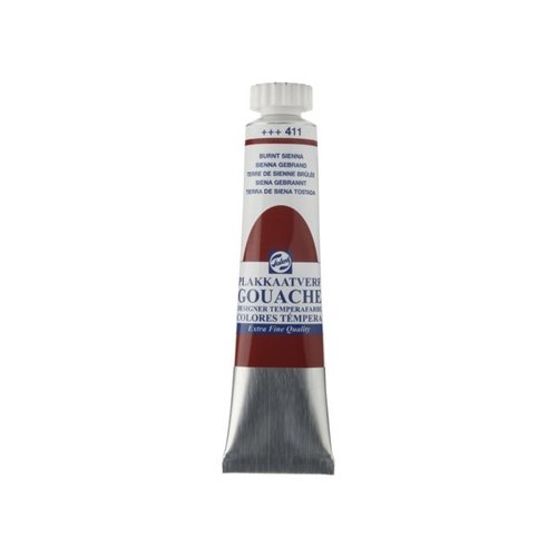 Talens  Gouache Plakkaatverf Extra Fijn 20 ml Tube Sienna gebrand 411