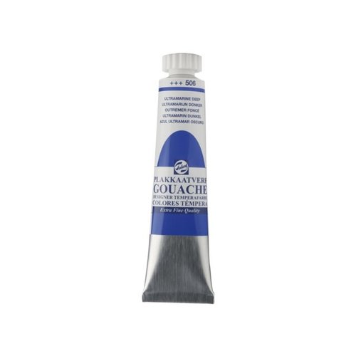 Talens  Gouache Plakkaatverf Extra Fijn 20 ml Tube Ultramarijn donker 506