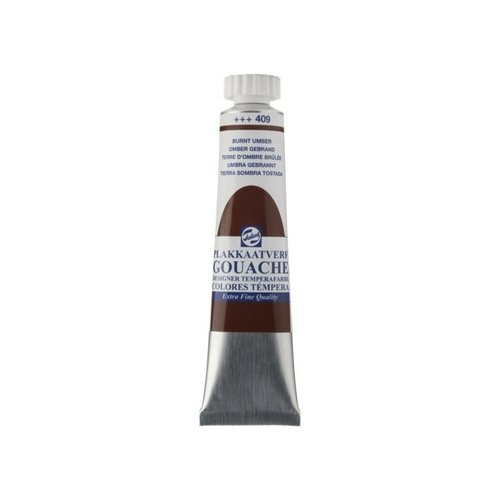 Talens  Gouache Plakkaatverf Extra Fijn 20 ml Tube Omber gebrand 409