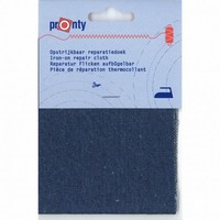 Opry reparatiedoek Jeans opstrijkbaar donderblauw