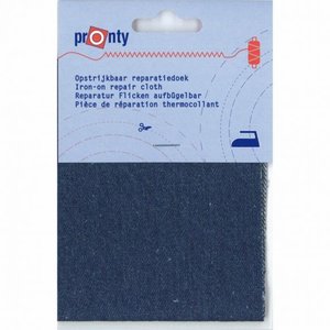 Opry reparatiedoek opstrijkbaar bruin 11 x 25 cm