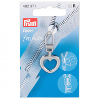 Prym Fashion Zipper Hart Zilverkleurig