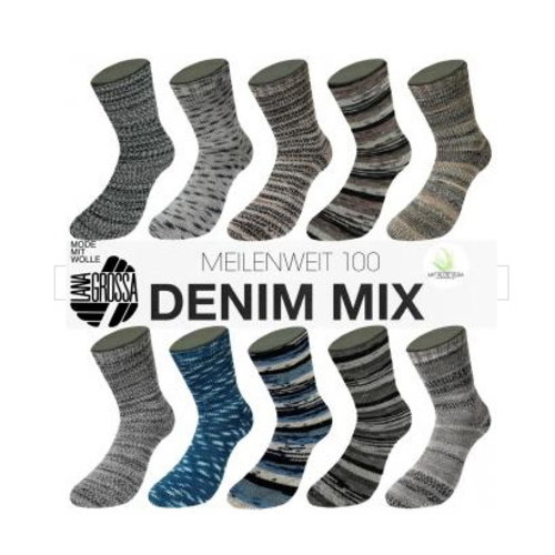 Lana Grossa Lana Grossa Meilenweit Denim Mix 100 gram nr 7820