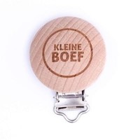 Houten Speenclip Kleine Boef 2 stuks