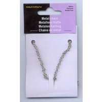 Metalen ketting zilverkleur 3.5 mm 1 meter