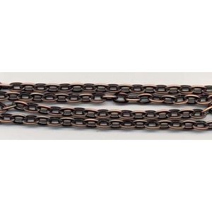 Hobby & Crafting Fun Metalen ketting antiek koperkleur 7.5 mm x 1 meter
