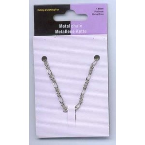Hobby & Crafting Fun Metalen ketting zilverkleur  3.5 - 7.0 mm x 100 cm