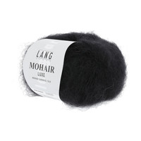 Lang Yarns Mohair Luxe nr 4 Zwart