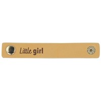 Leren Label Little Girl 2 stuks