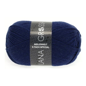 Lana Grossa Lana Grossa Meilenweit 150 gram 6 draads nr 8962 Donkerblauw