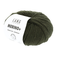 Lang Yarns Merino + nr.  398 Donkergroen